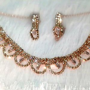 Neckless With Earrings Set For Women