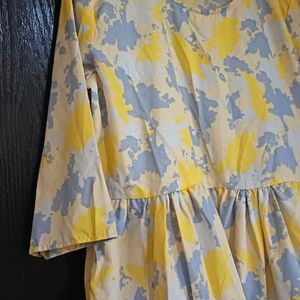 Floral Print Casual Dress (Size: XL)