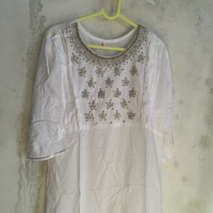 Fresh White Kurti