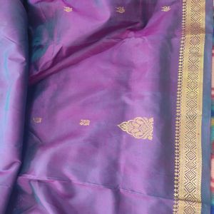 Purple Silk Saree