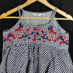 Checked Crop Top For Woman | Bust 33