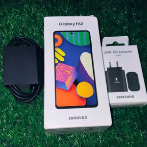 Samsung F62 6/128 7000mah With Box And Accessories