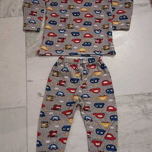 Premium Quality Baby Pair Woolen Night Suit 🤩