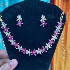 American Diamond Necklace Jewellery