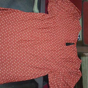 Red Polka Dot + Striped Shirt Com