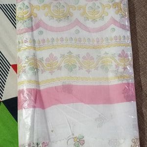 Price Drop 💧 💧 40% Off On Sarees 🤗🤗 Office/Daily Wear Saree Pinkisss White 🤍 Saree