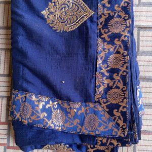 Navy Blue Saree