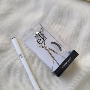 Set Of Elf Pro Eyelash Curler & Eyeliner Pen Coffe