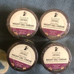 Pilgrim Red Vine Night Gel Cream Pack Of 4