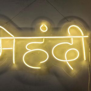 Haldi Neon Light For Wedding