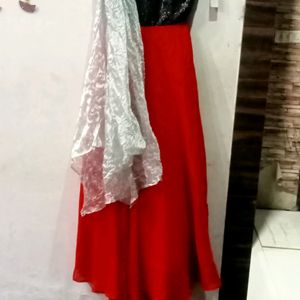 Black & Red Beautiful Gown