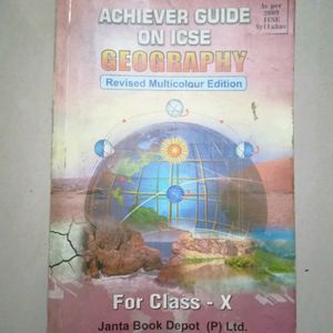 Class-X Geography Book Of ICSE Board