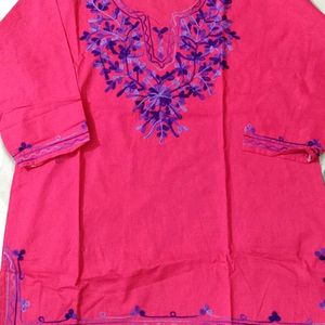 Pink Short Kurti