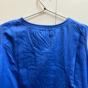 Blue Sleeveless Top