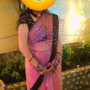 Beautiful Pink Saree