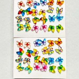 Butterfly Multicolored Earring Pack Of 12