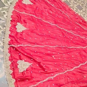 Bridal Net Lehenga With Heavy Dupatta