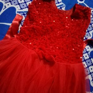 Red Net Frock