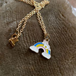 Rainbow Pendant With Chain