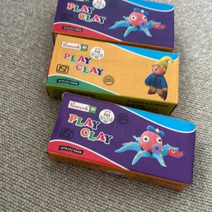 Play Clay For Kids Set of 3