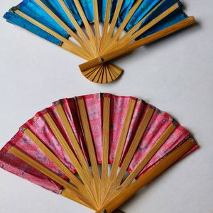 Chinese Vintage Fans- Set Of 2