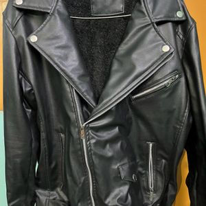 Black rider leather jacket