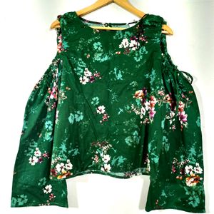 Green Printed Top (Women's)