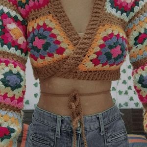 Crochet Wrap Top