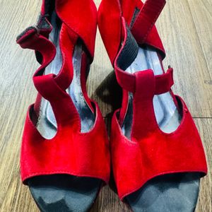 Red Black Sandal