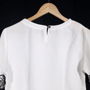 Off White Embroidery Top ( Women's )