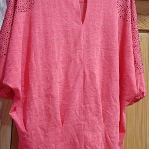 Peach Pink Colour Top