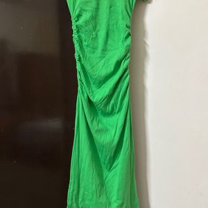 Green Bodycon Dress From Zara