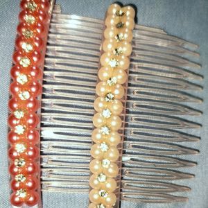 Fancy Pearl And Casual Hair Comb Pin