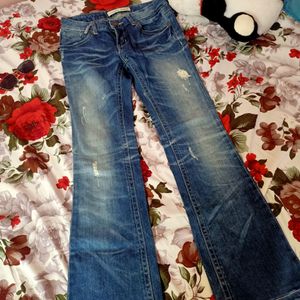 Blue Bootcut Jeans ( All New)