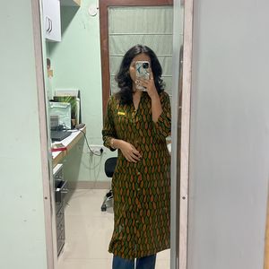 Printed Multicoloured Kurta