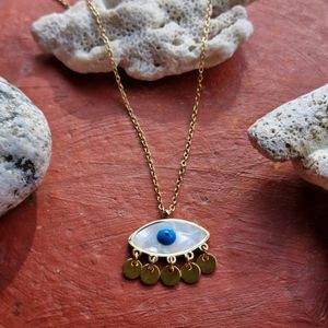 Evil Eye MOP Necklace