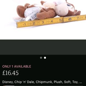 Disney Chip 'n' Dale Chipmunk 🐿️🐿️🐿️ Plush Toy