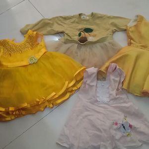 4set Of Baby Girl Good Dress's