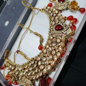 Red Color Stone Bridal Jewellery