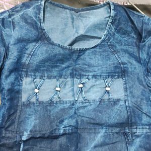 Pack Of 2 Denim Latest Fashion Kurtis