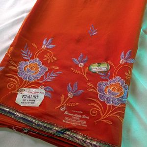 Embroidery Design Saree 😍