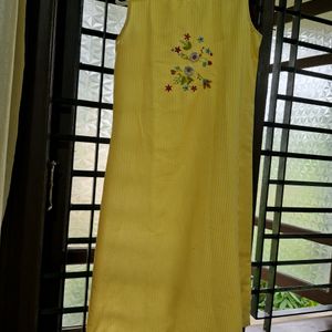 Orange/yellow Dress 13-14y