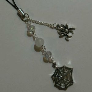 Gothic Spider Web Phone Charm