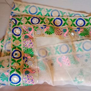 choli with blouse, dupatta