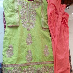 Beautiful Gotta Patti Designer Suit Set Of Three