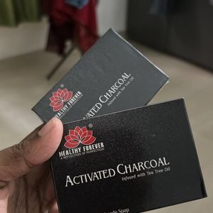 2 Pcs Charcoal Soap