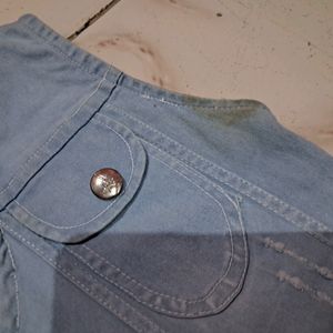 Denim Jacket With Chain