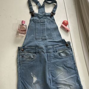 Torn Denim Jumpsuit