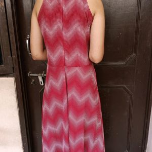 Red And White Ethnic Gown/Dress