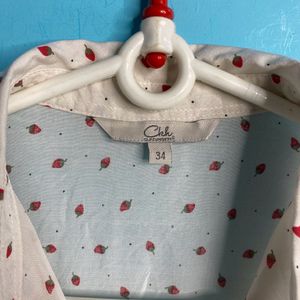 Strawberry Print Cute Shirt